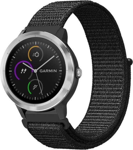 imoshion bandje voor de Garmin Venu / Vivoactive 3 / Forerunner 245 - Zwart