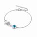 LGT JWLS Dames armband Zilverkleurig edelstaal Hamsa en Evil Eye