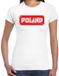 Bellatio Decorations Verkleed T-shirt voor dames - Polen - wit - supporter - themafeest M
