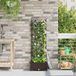 Maison Exclusive - Pot de plante de jardin marron, 40 x 40 x 125,5 cm, plastique PP