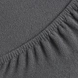 Activeshop Lits de massage et de soins : Housse en tissu éponge – couleur graphite. Housse amovible avec élastique et liens, lavable