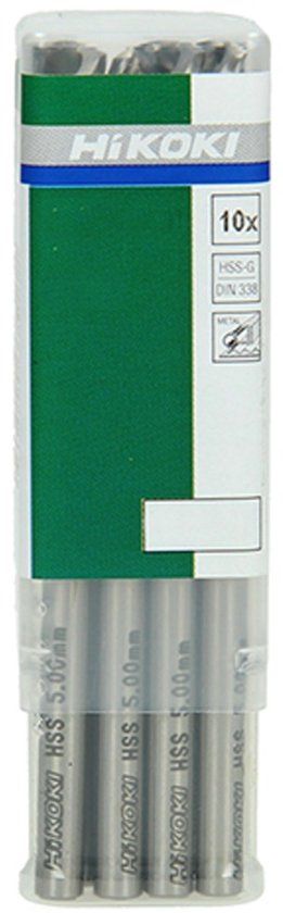 Hikoki Accessoires KOKI Benelux B.V. Spiraalboor Hss-G Din 338 D. 5,0 Mm (10 Stuks)
