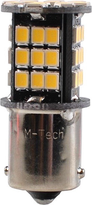 M-Tech MT-LB354W LED Lamp | BA15s | 12V | Wit | Set van 2