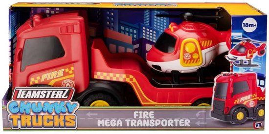 Teamsterz Brandweer Speelgoedtruck met Helikopter