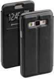 LELYCASE Zwart flipcase met venster voor de Samsung Galaxy A3 (2018)