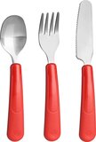 Trudeau Leon Bestekset - Rood - Set van 3 Stuks