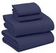 Ruvanti 100% katoenen lakens voor queensize bed - knapperige verkoelende percal lakens - ademend en duurzaam queensize lakenset - diepe zak 46 inch (geschikt tot 45 cm) - kroonblauw - 4-delig