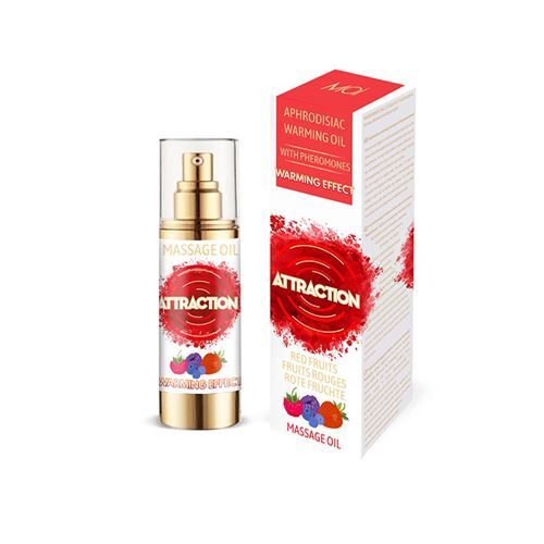 ATTRACTION Mai feromonen massageolie verwarmend rood fruit 30 ml