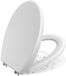 Merkloos Toiletbril O-vorm - Wit - Kunststof - 37.50 cm x 45 cm