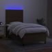 Maison Exclusive - Sommier à lattes de lit et matelas et LED Marron foncé 90x200cm