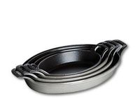 Staub Stapelbare schaal, ovaal, 21 cm, grafietgrijs