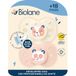 BIOLANE Anatomische spenen van dieren - Extra fijne fopspenen - 18 maanden en +-Roze en beige - Platte en omkeerbare speen - Optimaal comfort - Respect voor de mondontwikkeling - Hernieuwbare