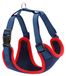 Harnais pour chien sans pression réglable taille L bleu foncé
