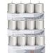 Panda Trend Candles 12x Zilveren cilinderkaarsen/stompkaarsen 5 x 10 cm 18 branduren - Geurloze zilverkleurige kaarsen - Woondecoraties