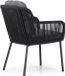 Santika Furniture Santika Tendenza/Gianna 240 cm dining tuinset 7-delig grijs-antraciet wicker 6 personen inclusief kussen
