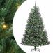 vidaXL Kunstmatige Hinged Kerstboom Groen 180 cm PVC en Metaal
