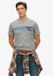 Superdry Terrain Striped Logo T-shirt Korte Mouwen Grijs M Man