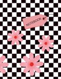 Pink Daisy Checkerboard Notebook