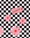 Pink Daisy Checkerboard Notebook