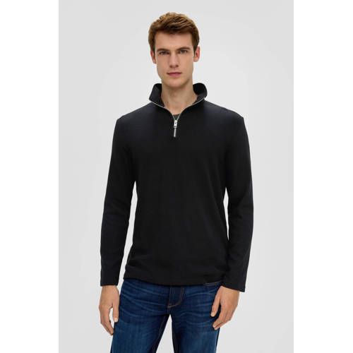 s.Oliver Regular Fit Longsleeve - Zwart