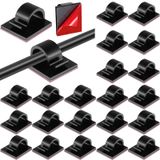 60 mini-kabelklemmen, zelfklevend, noir, taille S
