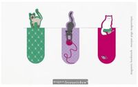 Moses Magnetische Boekenleggers Katten 6 Cm 3 Stuks
