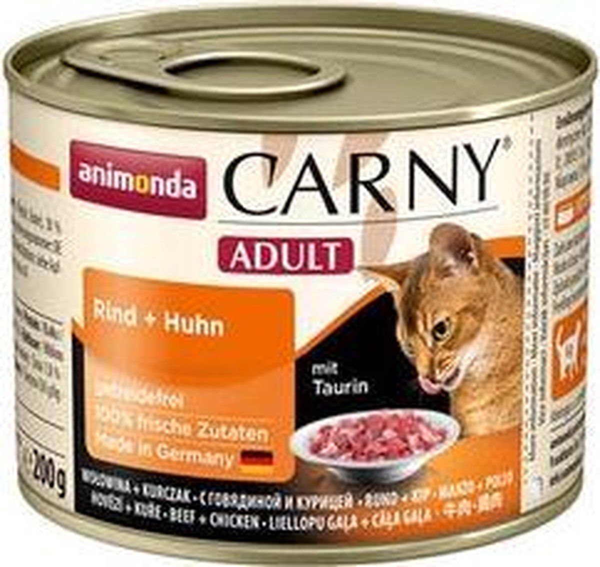 Animonda Carny Adult - Rund met Kip - 6 x 200 g