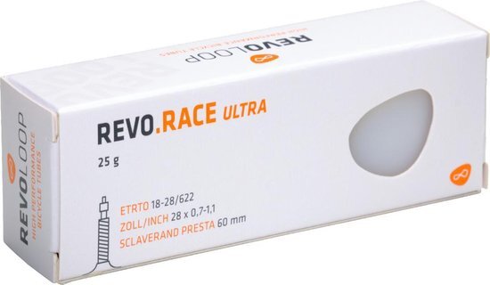 Revoloop Race 28&quot; ultralichte binnenband 25 gram | 23-30/622 | Racefiets | 60mm Presta ventiel