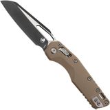 Microtech MSI Standard Issue 210-1FLGTTA, Two Tone Black M390MK, Fluted Tan G10 zakmes