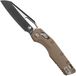 Microtech MSI Standard Issue 210-1FLGTTA, Two Tone Black M390MK, Fluted Tan G10 zakmes