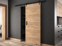 PIXAL Porte coulissante chêne artisan doré
