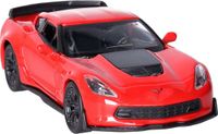 Welly Speelgoed Chevrolet auto - rood - die-cast metaal - 11 cm - Model Corvette