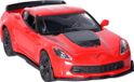Welly Speelgoed Chevrolet auto - rood - die-cast metaal - 11 cm - Model Corvette