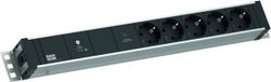 BACHMANN 19", 1,5 HE, 5x CEE7/3, 1x GVS-Plus, 2,0 meter, CEE7/7