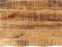 vidaXL Tafelblad met natuurlijke rand 90x60x2,5 cm massief mangohout