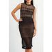 French Connection Ramona Robe en dentelle jersey