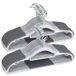 Timmy Plastic Hangers 50 Pack Heavy Duty Droge Natte Kleding Hangers met Antislip Pads Ruimtebesparend 0,5 cm Dikte Super Lichtgewicht Organizer