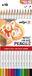 Darwi DFY Crayons de couleur – Set de 12 couleurs