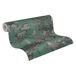 Livingwalls Vliesbehang Floral 399822 - Grijs, Groen, Zwart