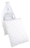 Roba Beddengoedset Little Stars 135 X 100 Cm Katoen Wit 4-delig