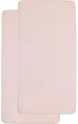 Meyco Hoeslaken Wieg Soft Pink 2-pack