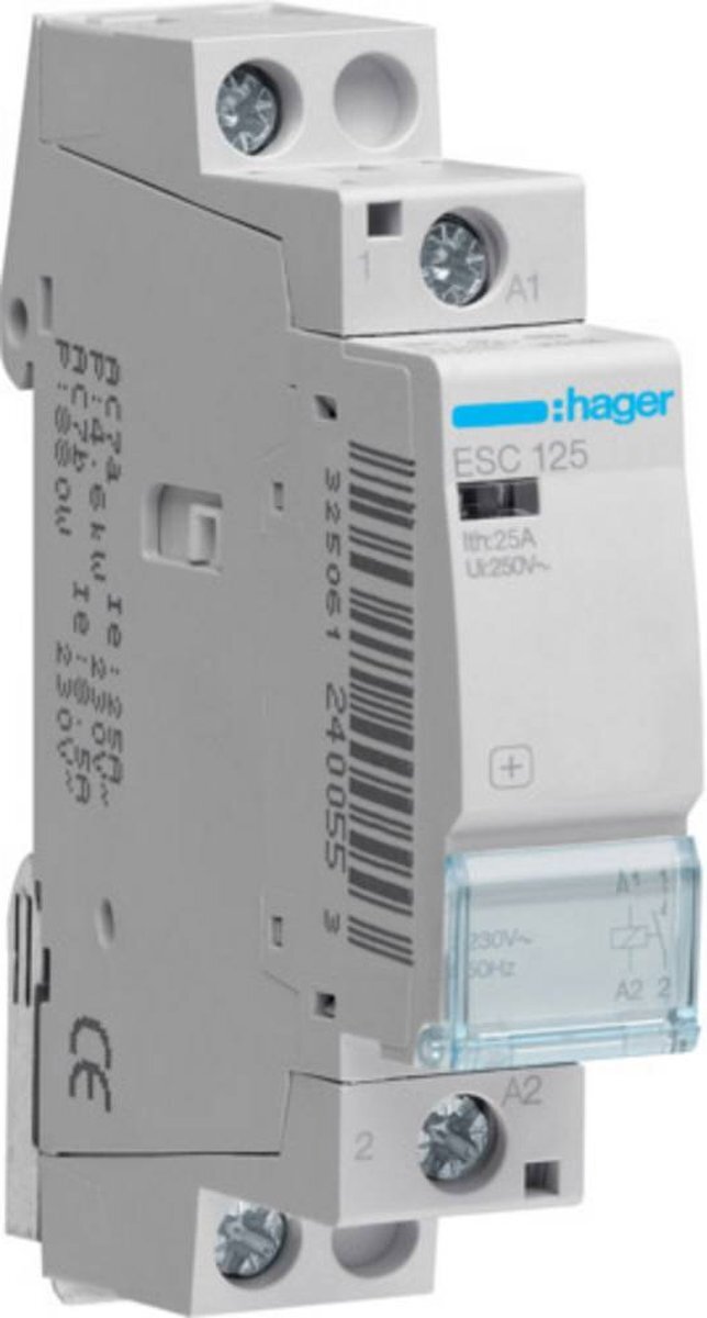 HAGER ESC125 Installatiezekeringautomaat 1x NO 1 stuk(s)