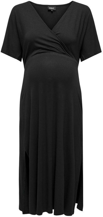 ONLY MATERNITY ONLY - OLMAMAZE S/S ALL IN ONE NURSI DRESS NOOS - Dames - Maxi jurken - Maat M - Zwart