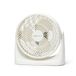 Amazon Basics draagbare bureauventilator, 18 cm, geluidsarme koeling, 3 snelheden, hoek instelbaar met 90°, wit