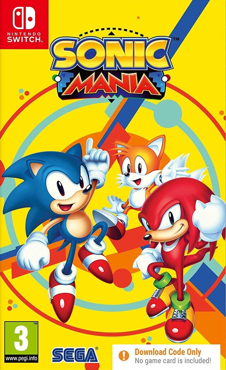 Sega Sonic Mania (Code-in-a-box) Nintendo Switch