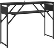 vidaXL Consoltabel Zwart Eiken Bewerkt hout 105x30x75cm