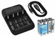 Ansmann Lithium 4 Chargeur universel LiFePO LiIon NiCd NiMH 10340 10350 10440 (1001-0122-02)
