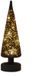 Annas Collection Kerstboompje glas met sterren 10led warm wit 30x9 cm