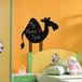 Ambiance Sticker Schoolbordsticker - uitwisbare zelfklevende muurstickers - CAMEL - 55x55cm