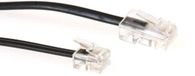 ACT TD5308 Zwarte Platte Telefoonkabel | RJ11 en RJ45 connectoren | Zwart | 3 meter
